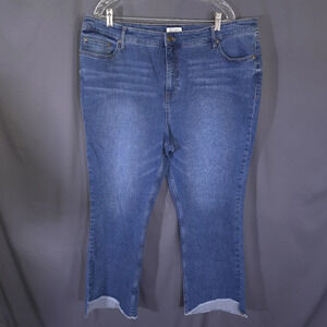 Candace Cameron Bure Pacific Denim Raw Edge Jean Womens Size 20W